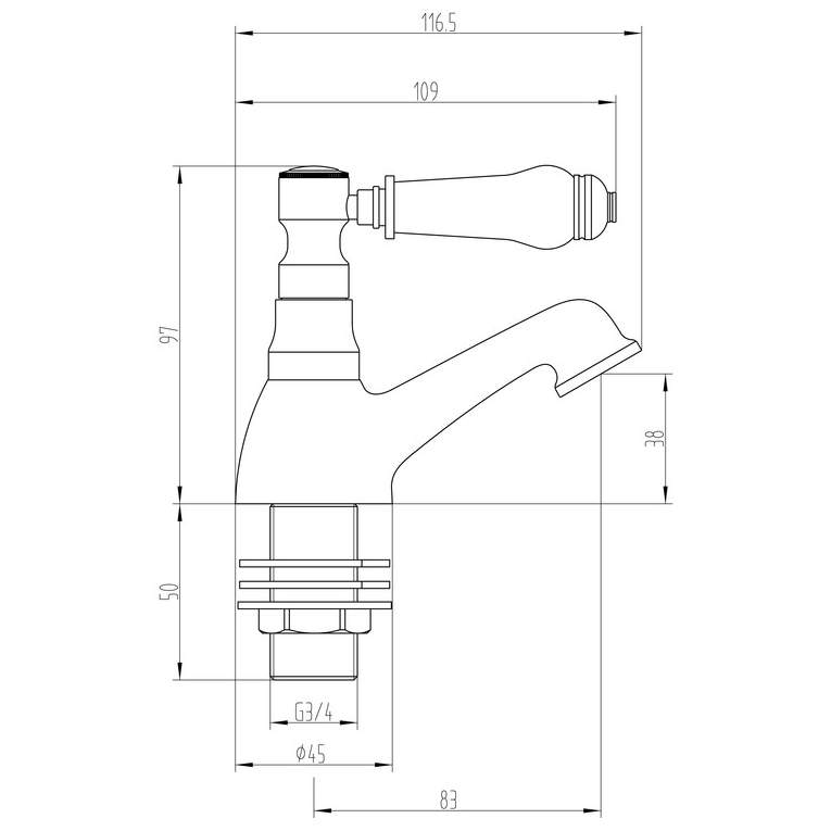 Appleyard Bath Pillar Taps RDBS105755