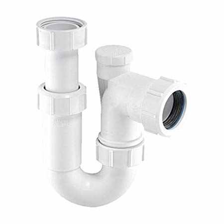 McAlpine ASC10V Adjustable Inlet Tubular Swivel Anti-Syphon 'P' Trap - 1 1/2" - 38mm