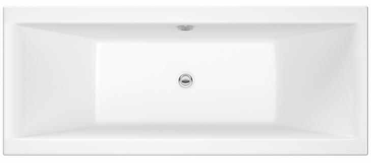 Nuie Asselby 1700 x 700 Square Double Ended Bath