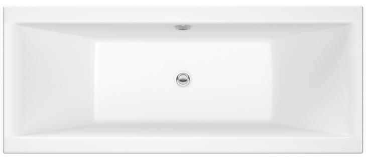 Nuie Asselby 1800 x 800 Square Double Ended Bath