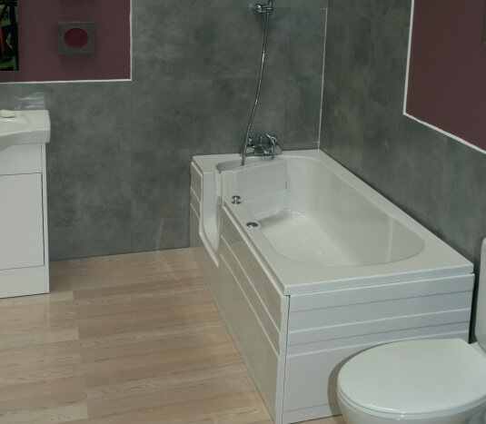 Aventis Bath - Walk In Bath - Non Lift (1690 x 690mm) & front Panel,