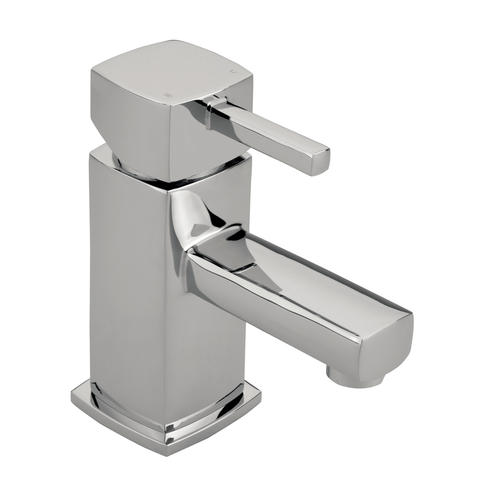 Sagittarius Axis Monobloc Basin Mixer Tap with Sprung Waste