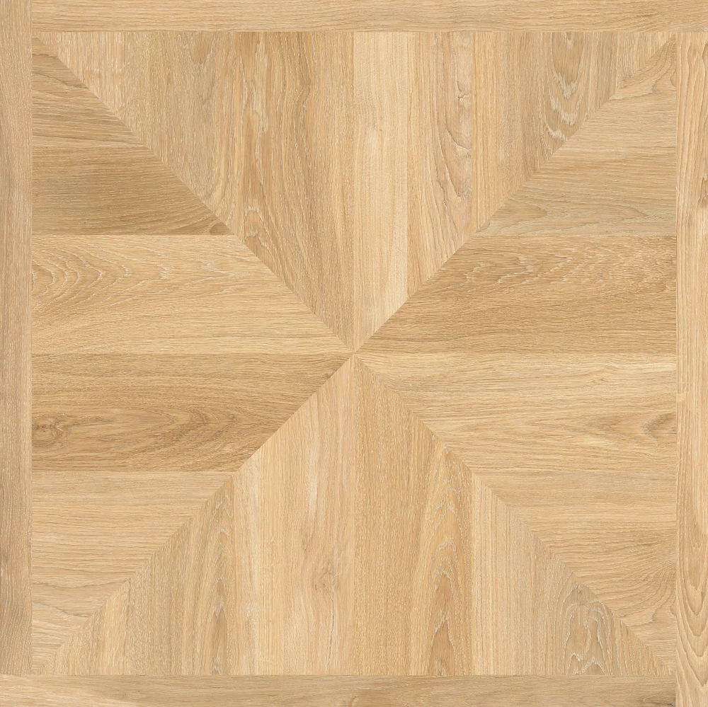 Bari 60 x 60 Oak Matt Porcelain Parquet Wall & Floor Tile - 1.8m2