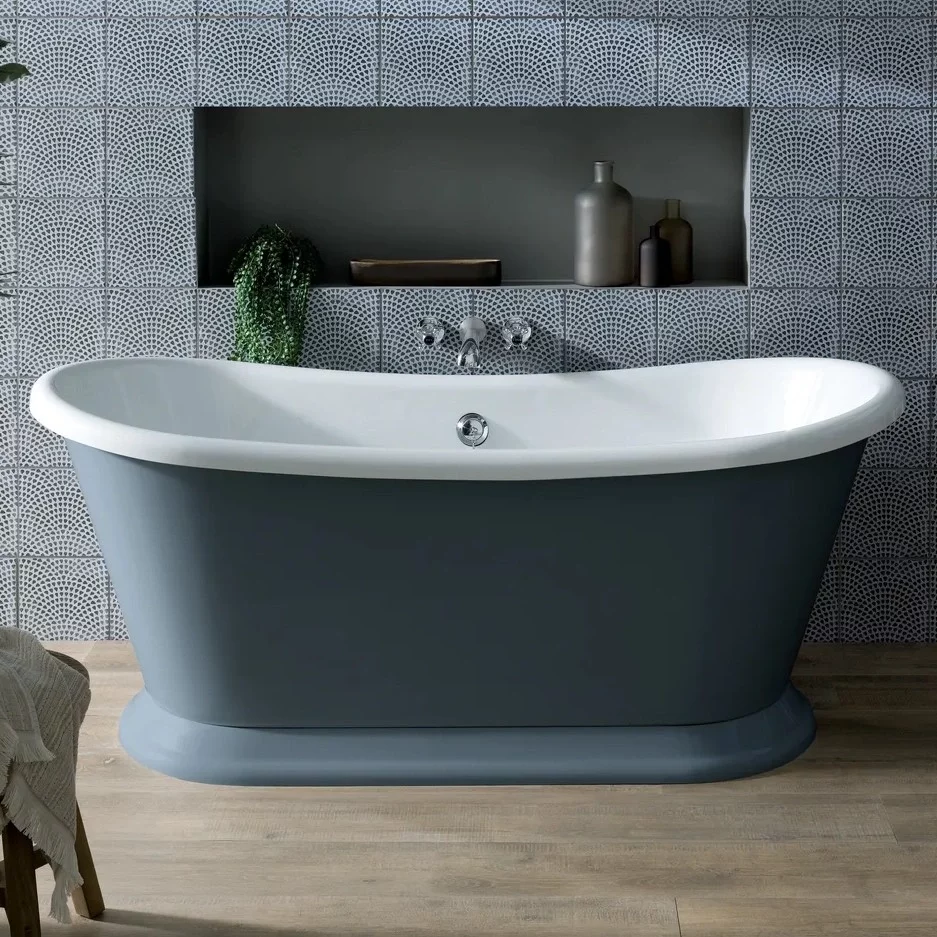 Bayswater Boat 1700 x 750 Stiffkey Blue Freestanding Bath
