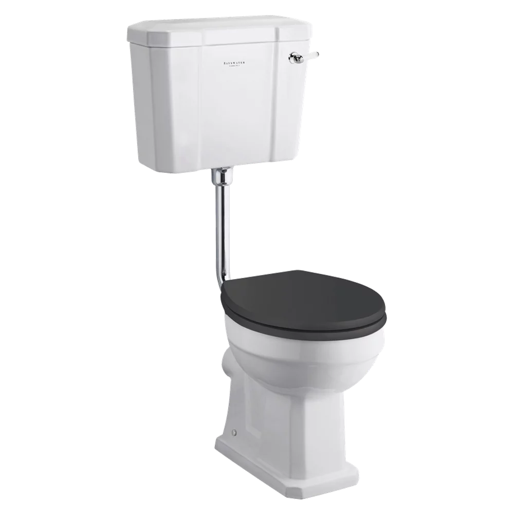 Bayswater Fitzroy Comfort Height Toilet with Low Level Lever Cistern & Seat
