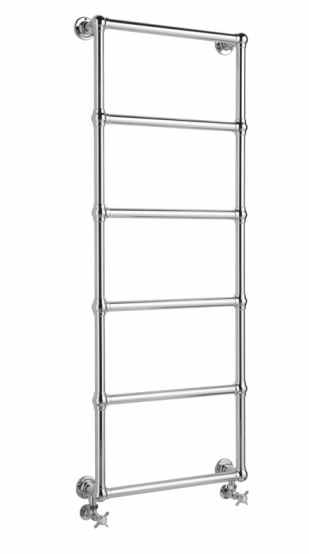 Bayswater Juliet 1550 x 598mm Wall Mounted Traditional Towel Rail - Chrome