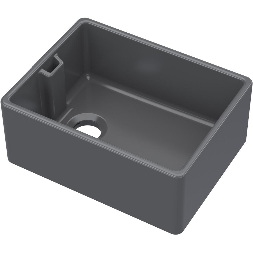 NUIE Black Belfast Sink 595mm x 455mm x 254mm 