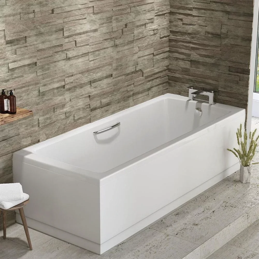 Beaufort Rockall 1500 x 700mm Twin Grip Single Ended Bath