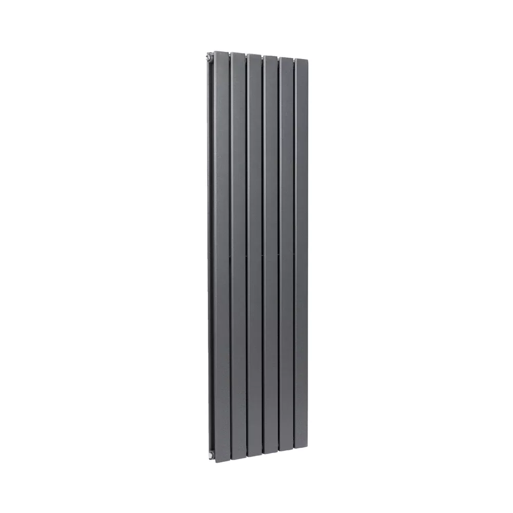 Lancia Bravo 1600 x 408mm Anthracite Double Vertical Designer Radiator