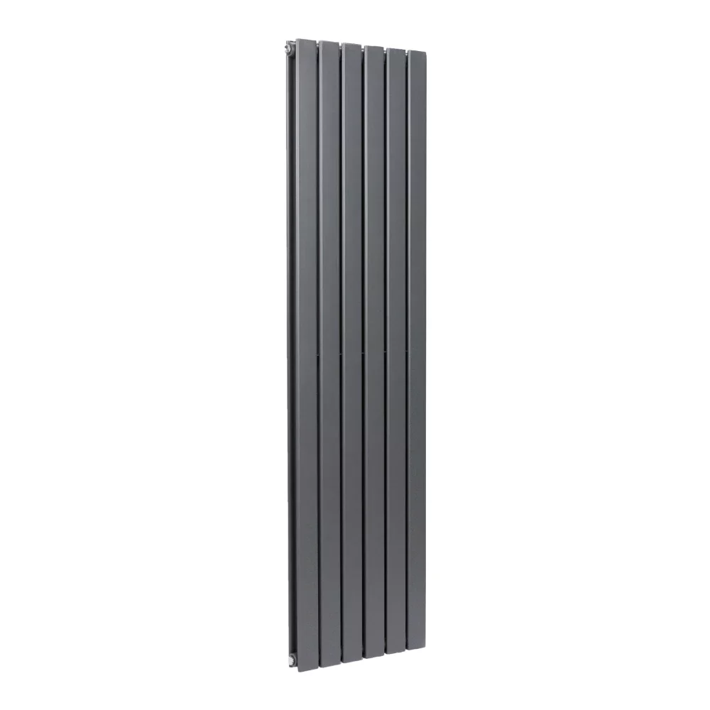 Lancia Bravo 1800 x 408mm Anthracite Double Vertical Designer Radiator