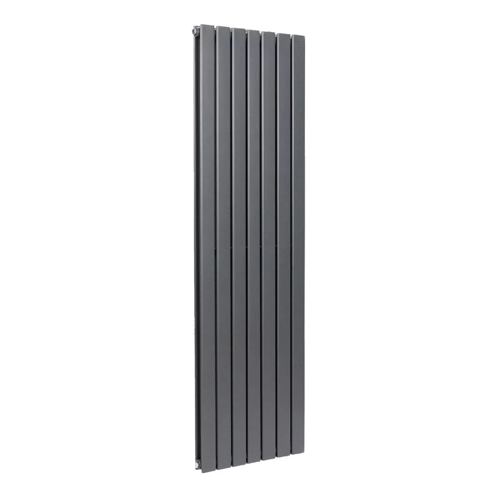 Lancia Bravo 1800 x 476mm Anthracite Double Vertical Designer Radiator