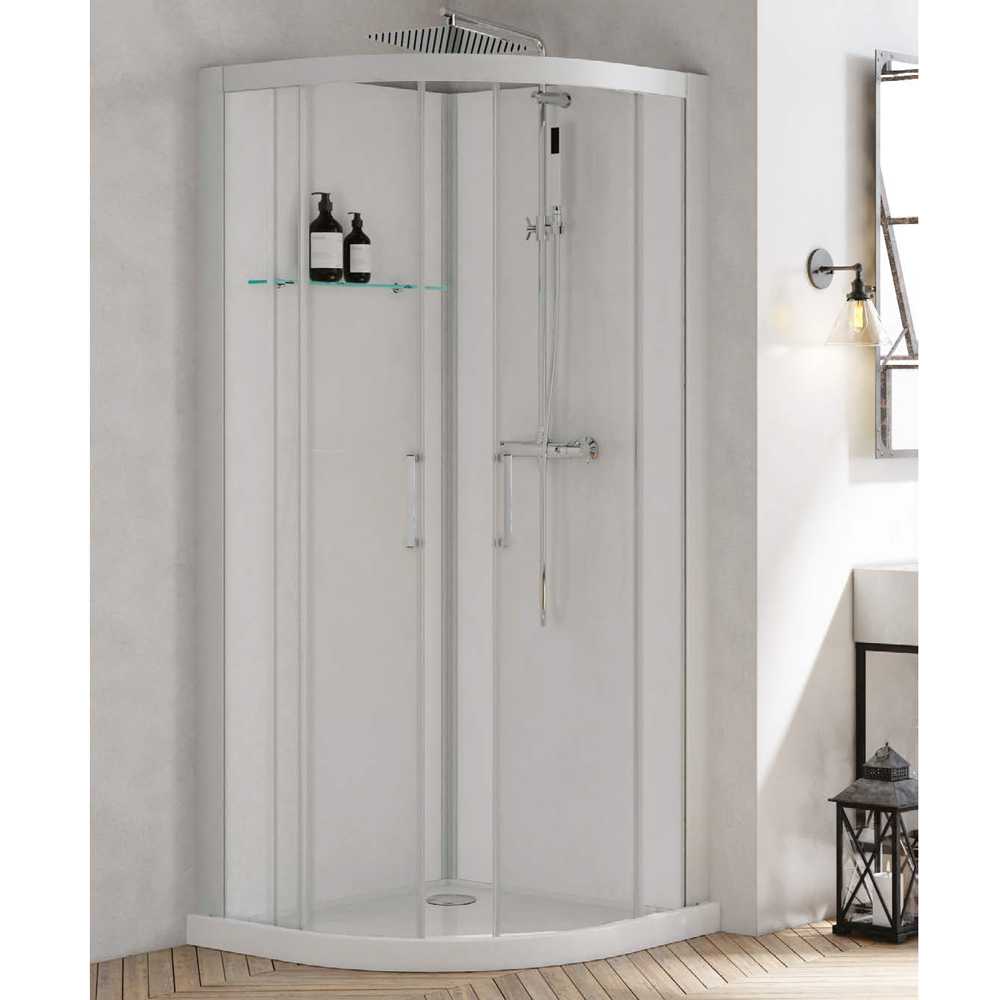 Kinedo Brooklyn Self Contained Shower Pod - Quadrant - 900mm - CA270GTNE