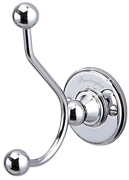 Burlington Double Robe Hook 60 x 105 x 120mm