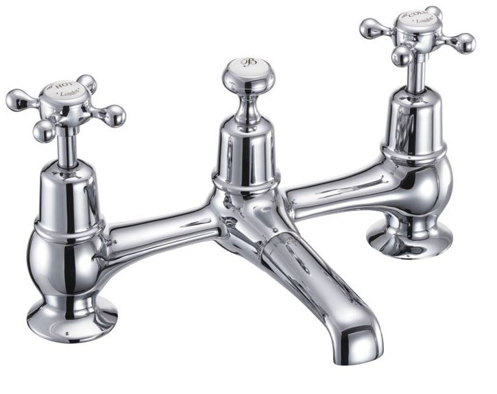 Burlington Claremont Traditional Bridge Basin Mixer - CL10