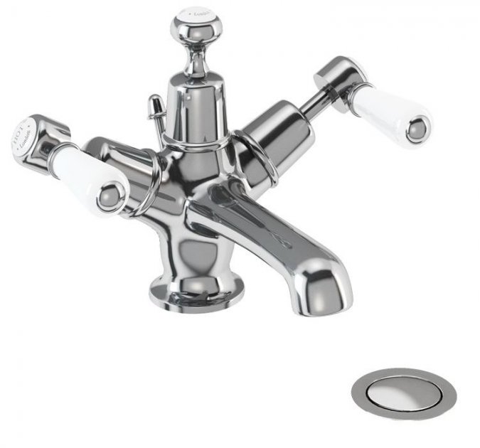 Burlington Kensington Traditional Basin Mono Tap with Pop Up Waste