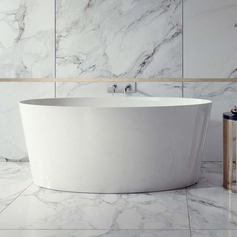 Bute 1600 x 720 Solid Freestanding Bath - Ramsden & Mosley