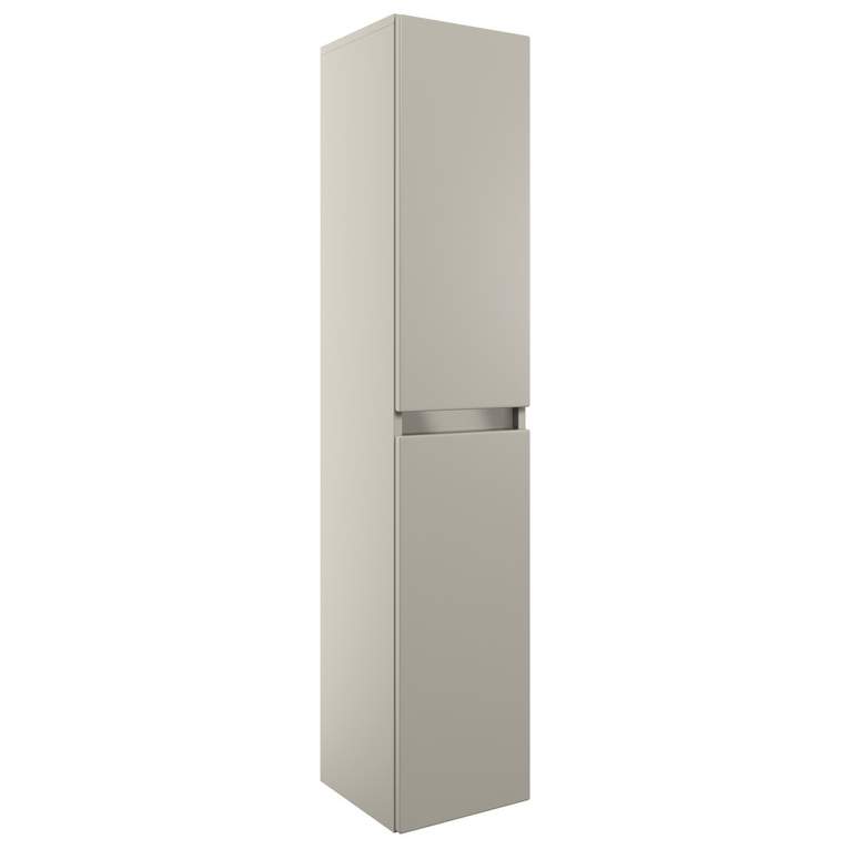 Campbell 300mm 2 Door Wall Hung Tall Unit - Latte