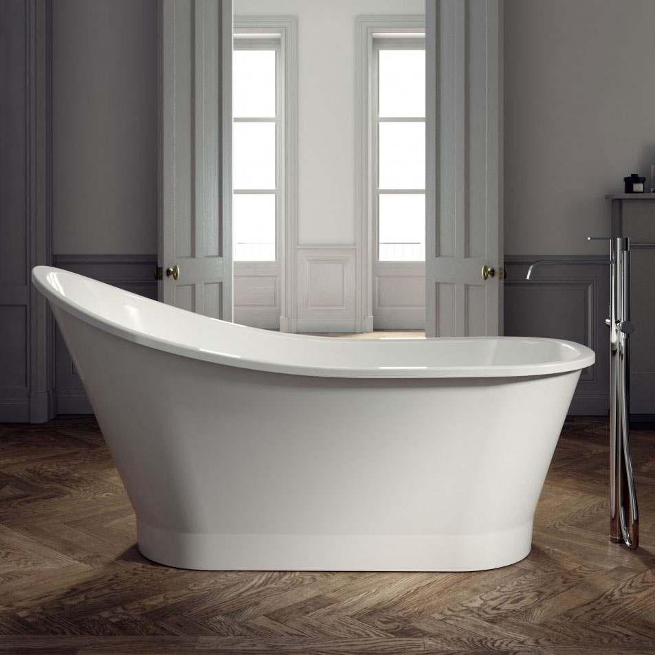 Canna 1600 x 730 Solid Freestanding Bath - Ramsden & Mosley