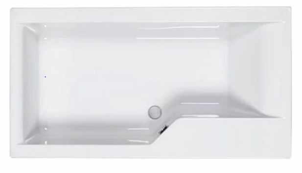Carron Urban Swing Shower Bath - Carronite - 1575 x 850mm