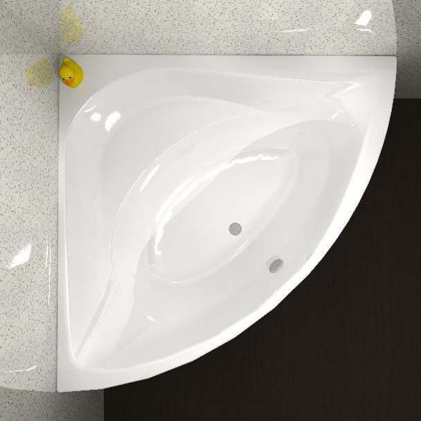 Carron Centennial - Carronite - Corner Bath - 1500 x 1500mm
