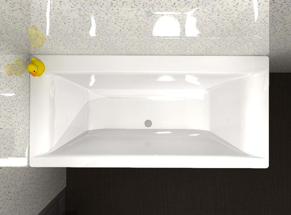 Carron Haiku - Carronite - Double Ended Bath - 1800 x 800mm