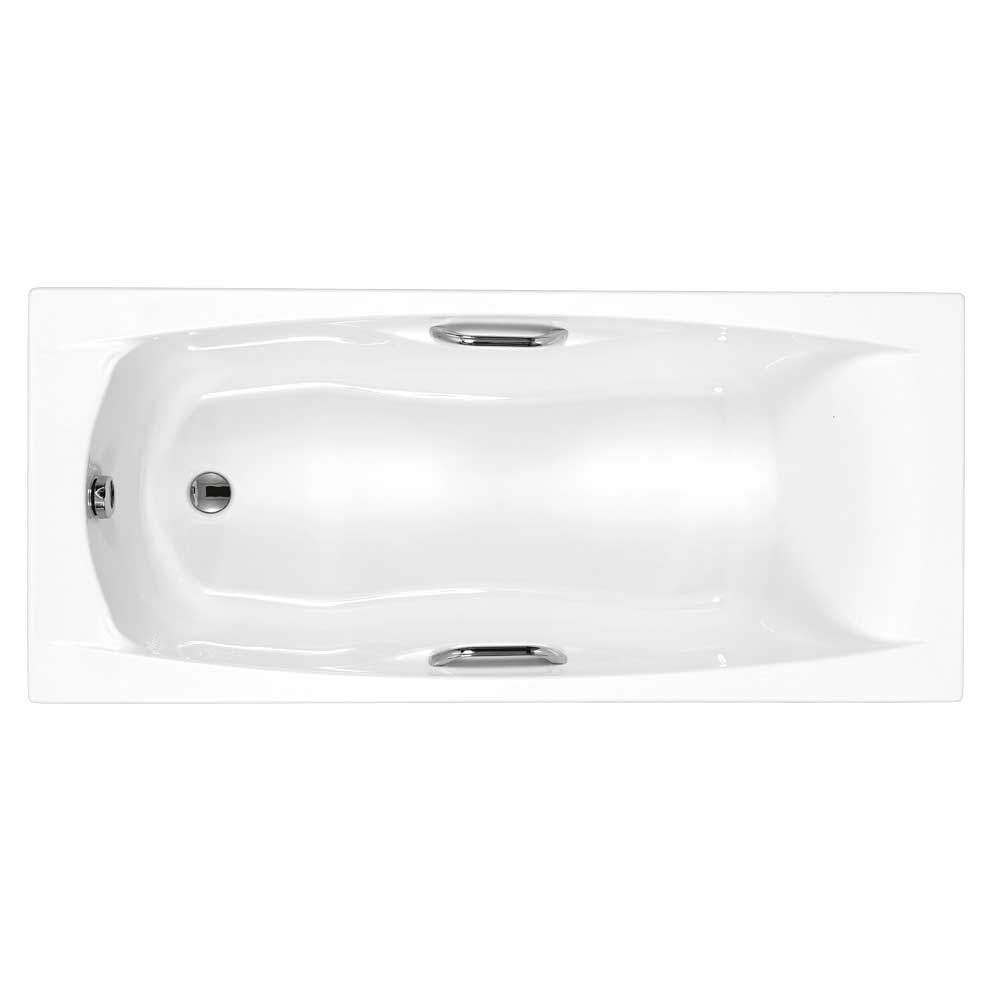 Carron Imperial 1675 x 700 Single Ended Bath with Twin Grips - Carronite