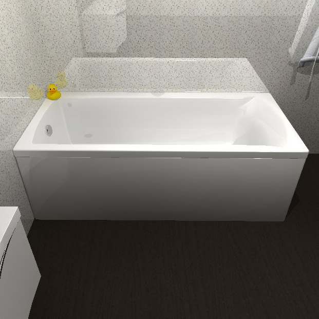 Carron Sigma - 5mm - Single Ended Bath with Twin Grips - 1800 x 800