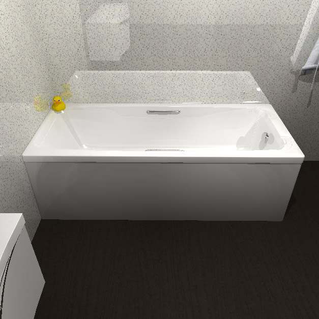 Carron Swallow - 5mm - Single Ended Bath with Twin Grips - 1700 x 700