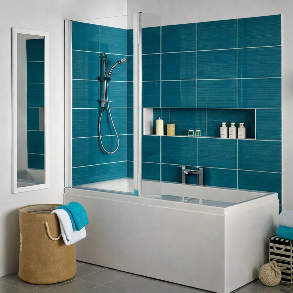 Carron Urban Swing 1575 x 850 Shower Bath - Reinforced Carronite