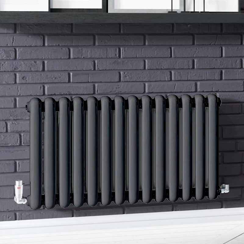 Cassius 550 x 993mm Designer Radiator Anthracite Texture - DQ Heating