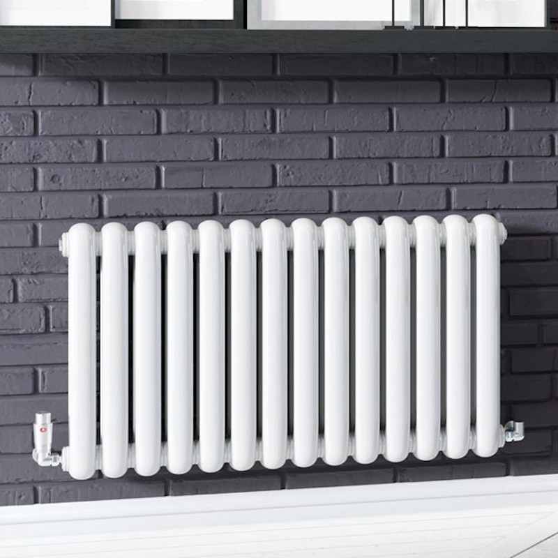 Cassius 550 x 507mm Designer Radiator White - DQ Heating