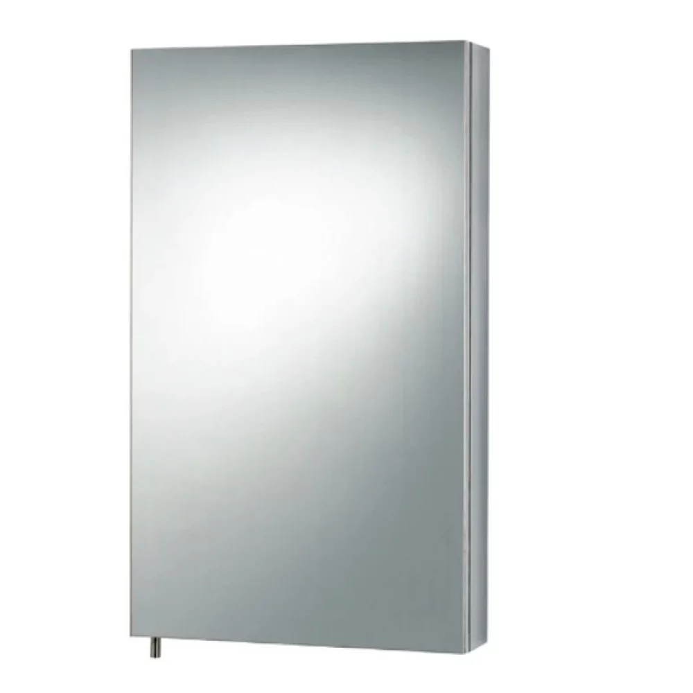 Cavalier 300mm Stainless Steel Corner Bathroom Mirror Cabinet
