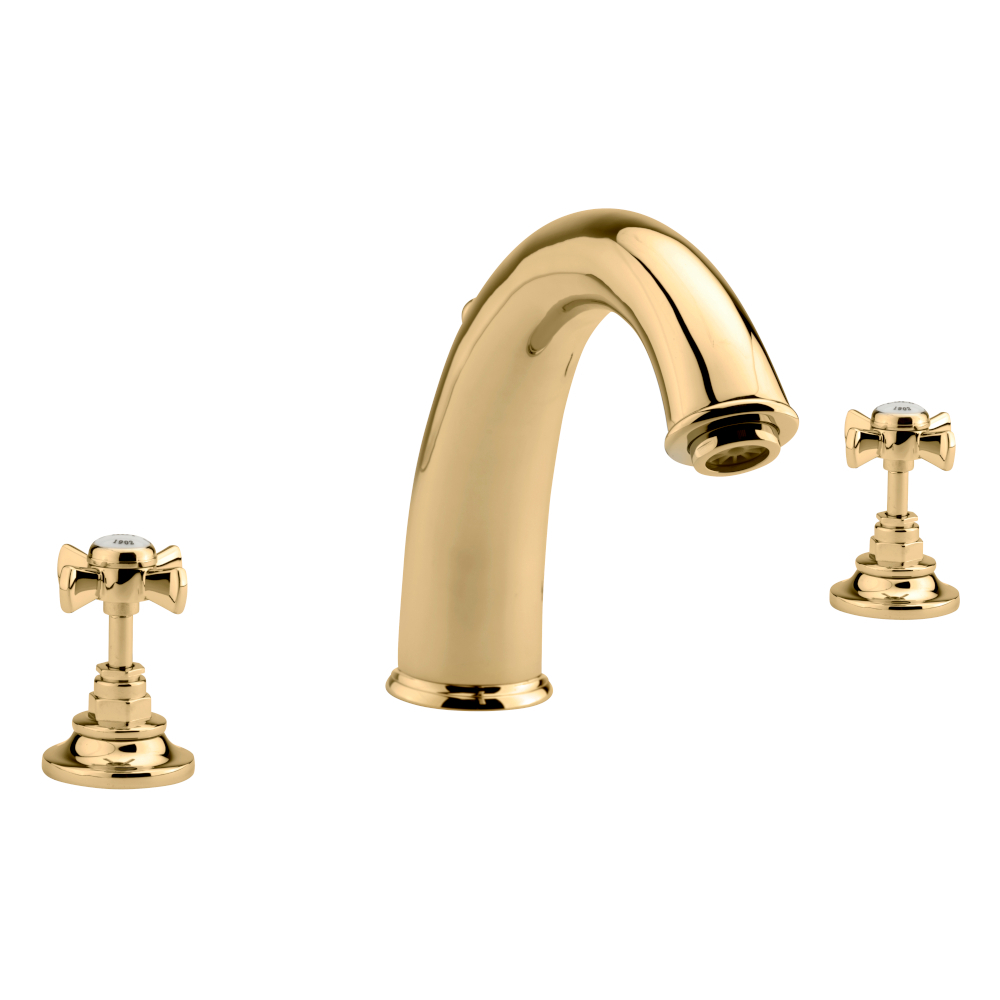 Sagittarius Churchman Gold 3 Hole Bath Mixer Tap