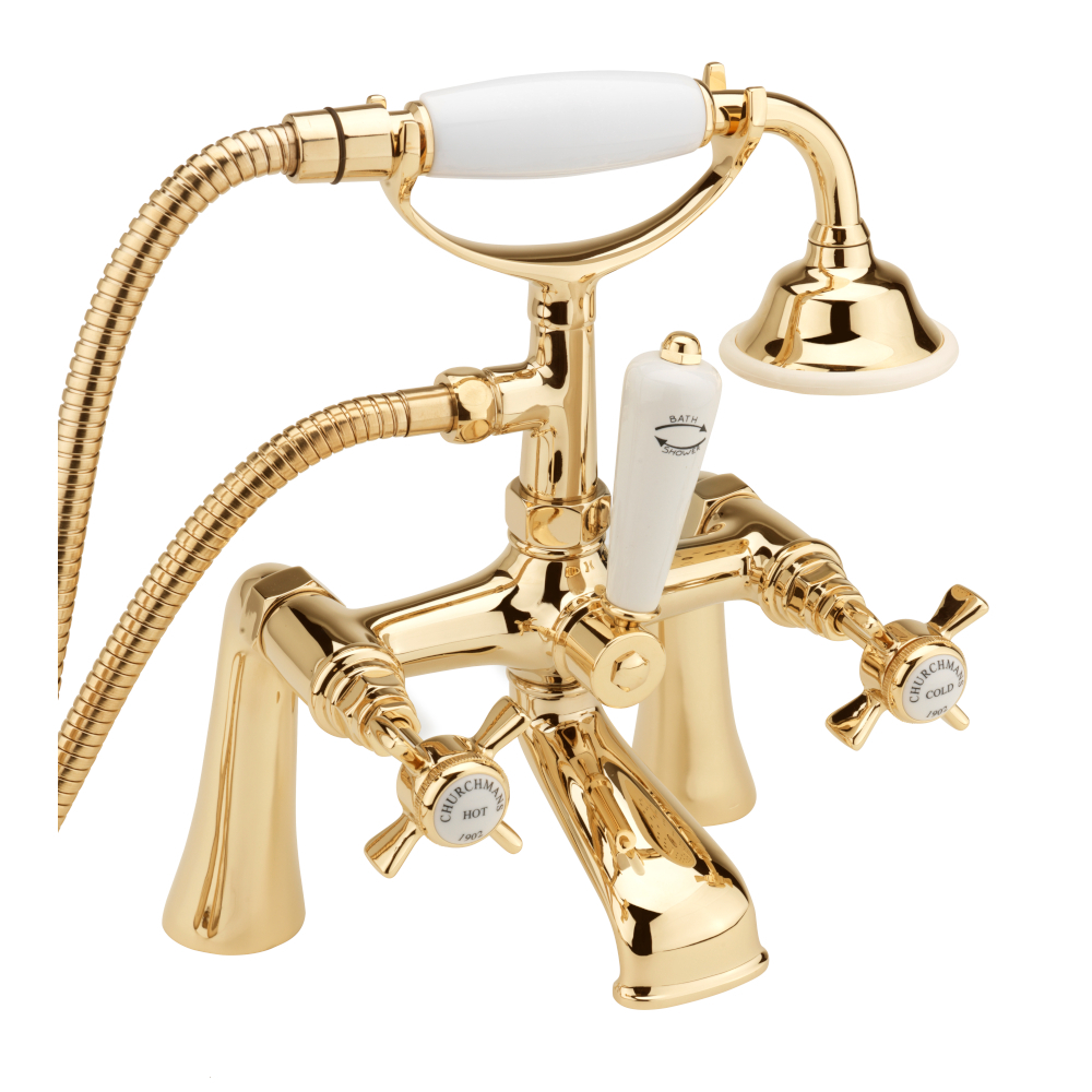 Sagittarius Churchman Bath Shower Mixer Gold