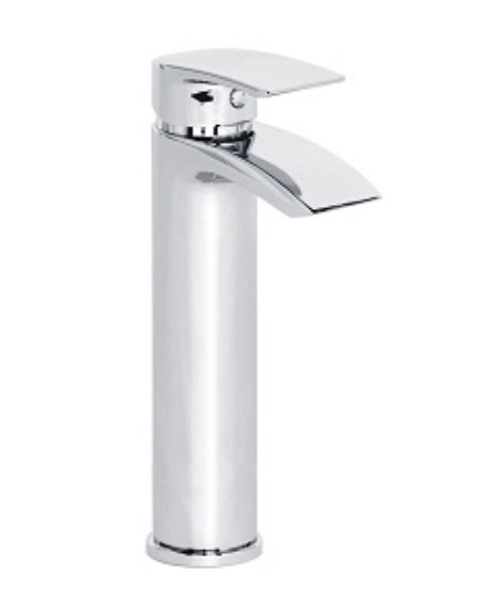 Coll Tall Mono Basin Mixer Tap & Push Waste - Highlife Bathrooms