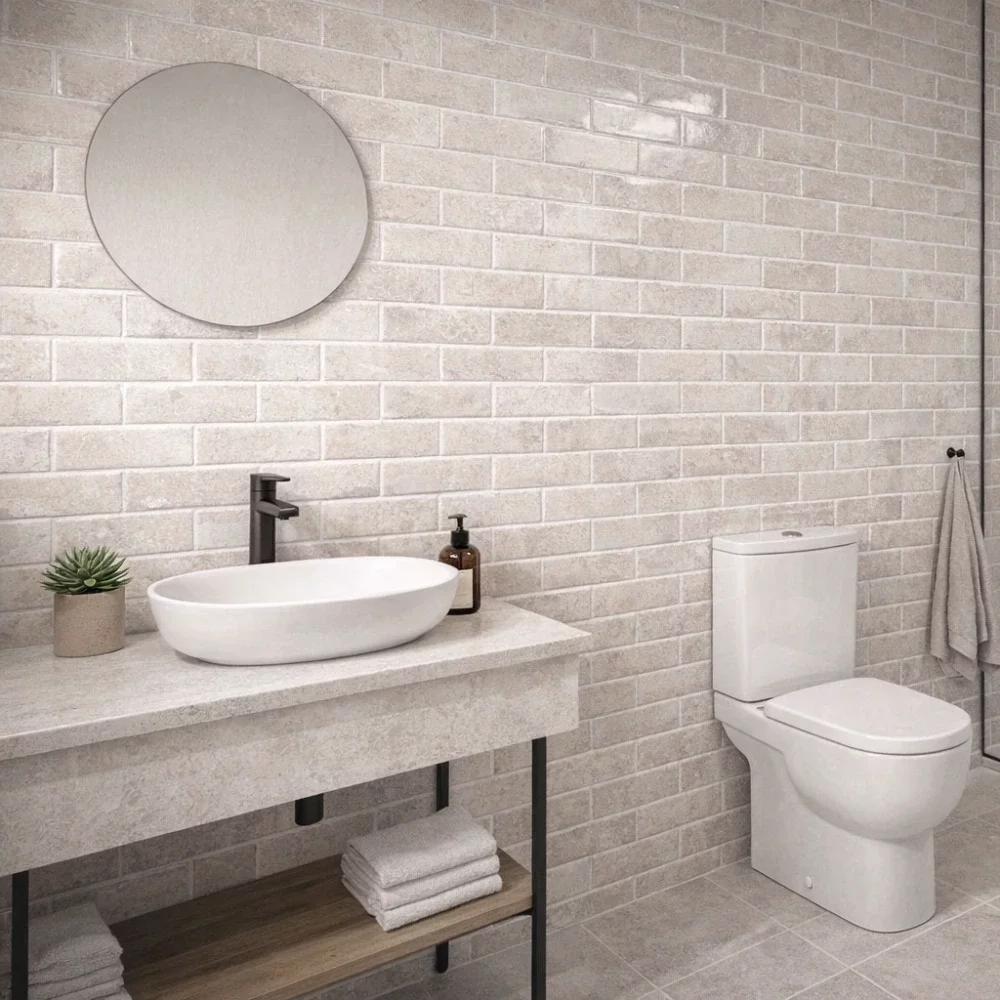 Como Beige 300x100 Gloss Bumpy Ceramic Tile - &pound;35.70m2