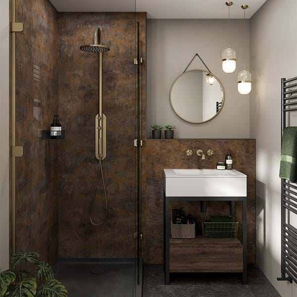 Multipanel Linda Barker Corten Elements Shower Panels
