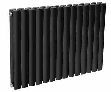 Cove Double Sided 550 x 413mm Designer Radiator Anthracite Texture - DQ Heating