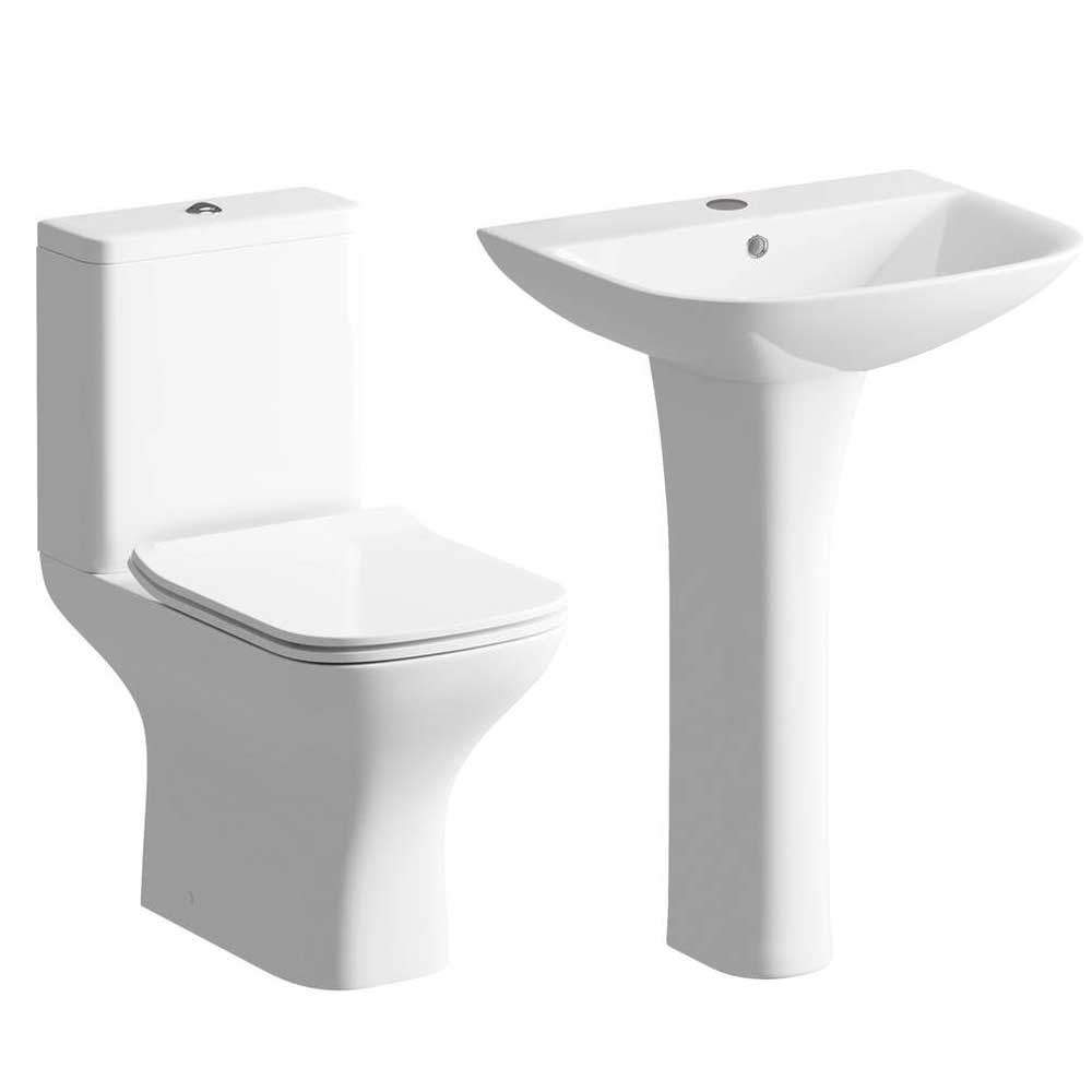 Crest 4 Piece Toilet & Basin Set