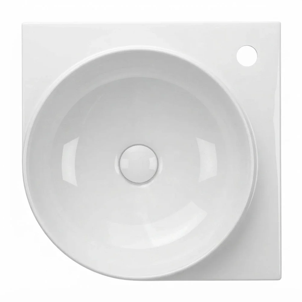 Davoli 450mm Gloss White Wall Hung Basin With Support