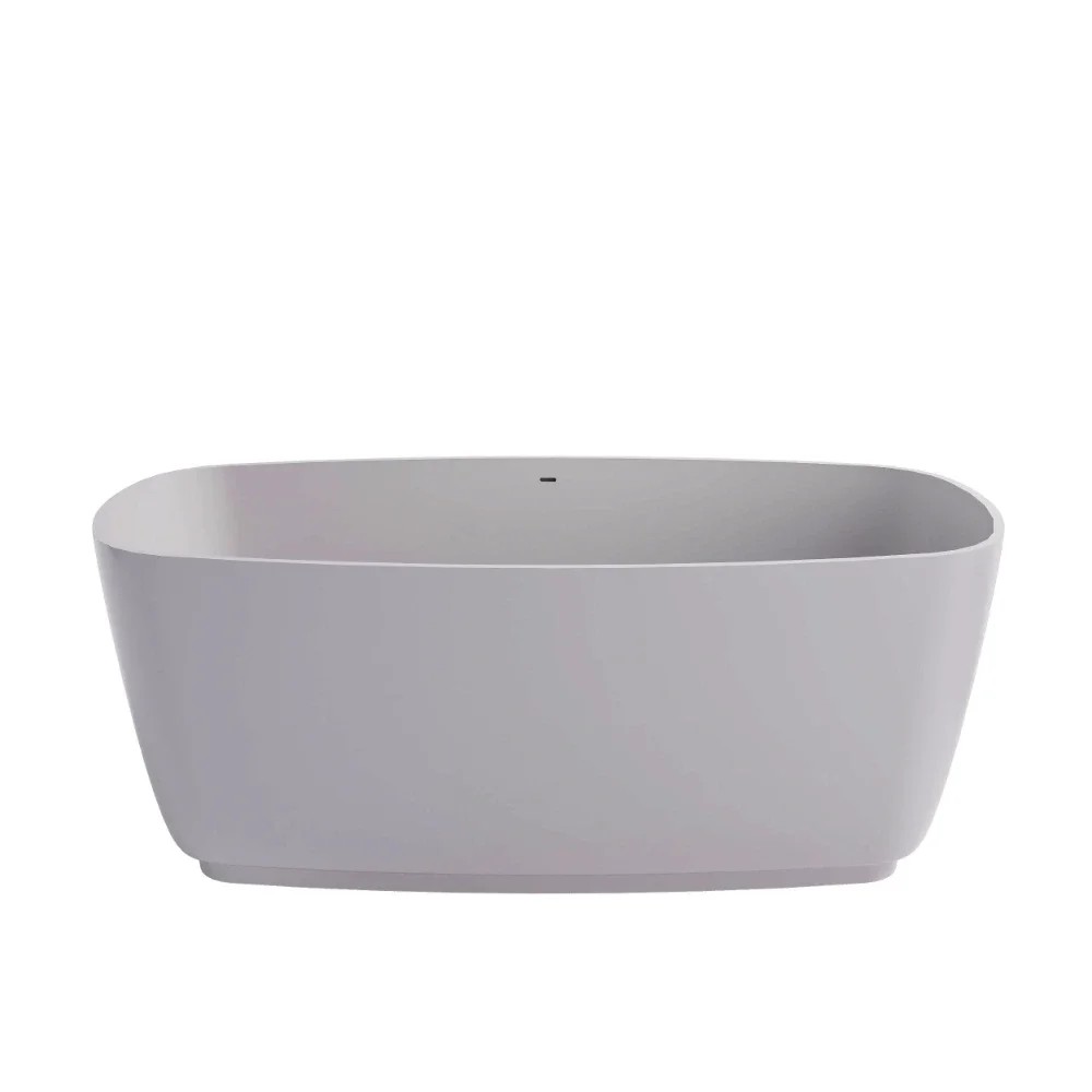 Projekt Divita Silk Matt Cian Solid Surface Freestanding Bath, 1495 x 720 By BC Designs