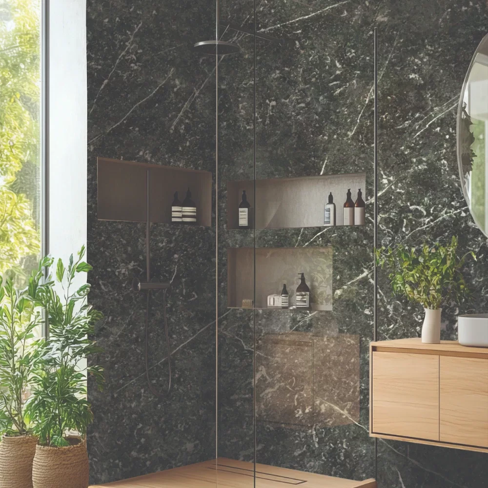 Durapanel Black Marble 1200mm Bathroom Wall Panel By JayLux