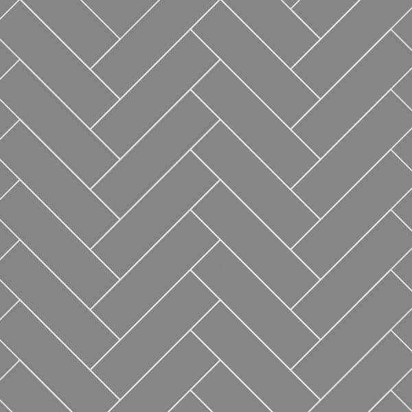 Multipanel Dust Grey Herringbone Tile Effect Shower Board