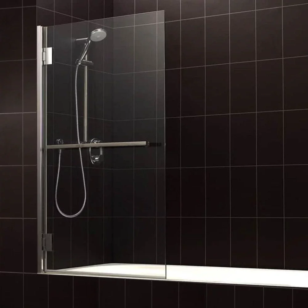 Eastbrook Corniche Bath Shower Screen 1400 x 800mm Chrome