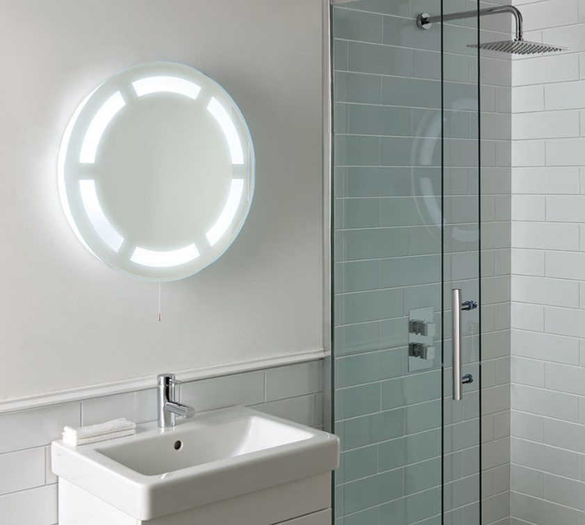 Rockland Round illuminated Bathroom Mirror - 600mm  - Eastbrook