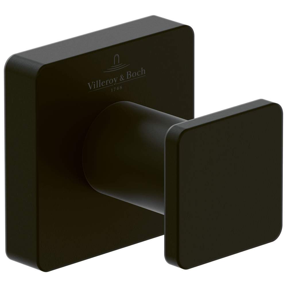 Villeroy & Boch Elements Striking Robe Hook Matt Black