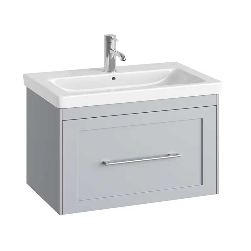Abacus Concepts Shaker Wall Hung Vanity Unit 800mm - Stone Grey