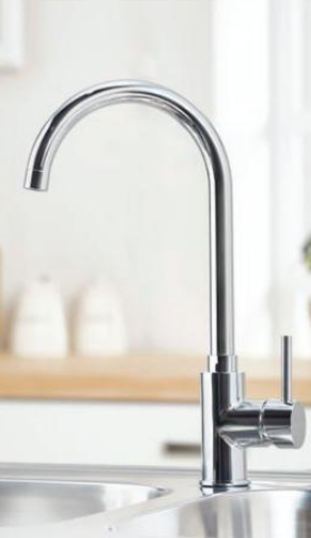 Lancia Palma Monobloc Kitchen Mixer Tap - Chrome - Signature Series