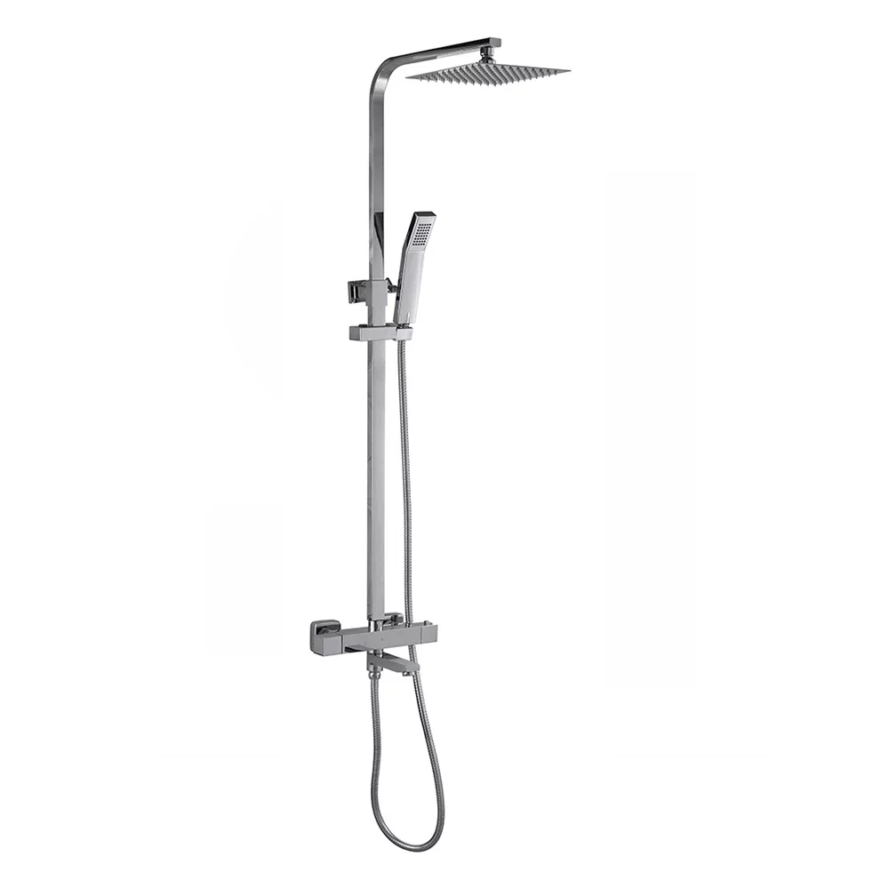 Gio Bliss Square Dual Head Shower and Bath Filler
