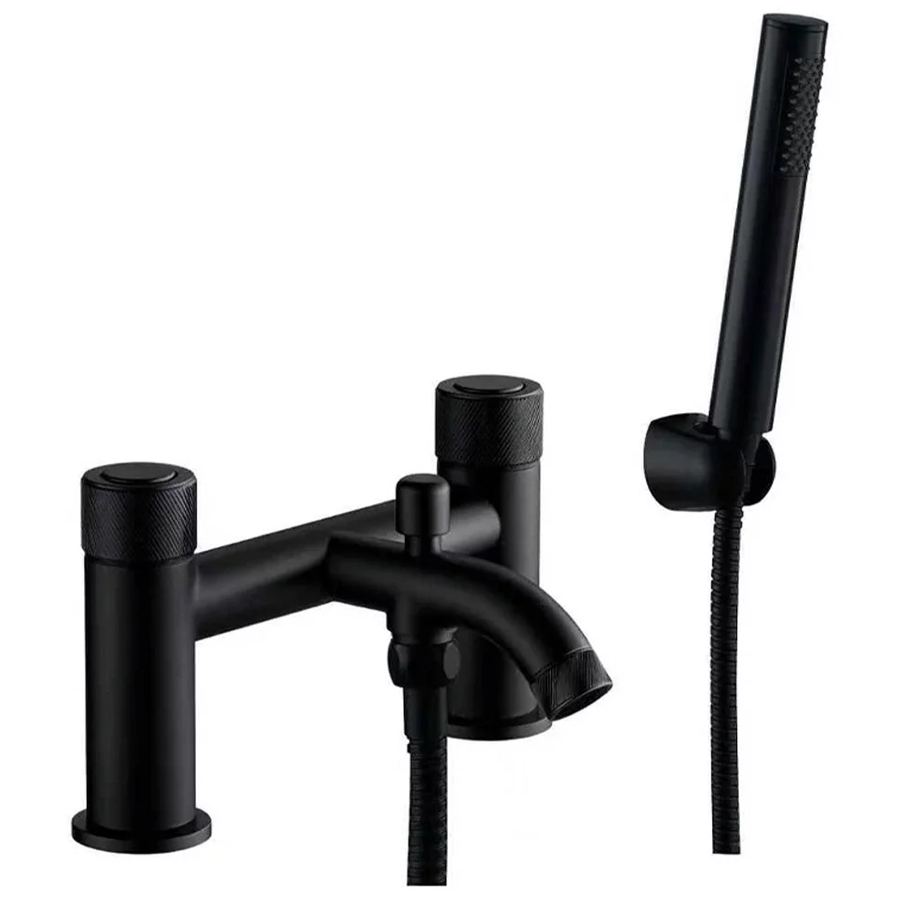 Gio Halo Black Bath Shower Mixer